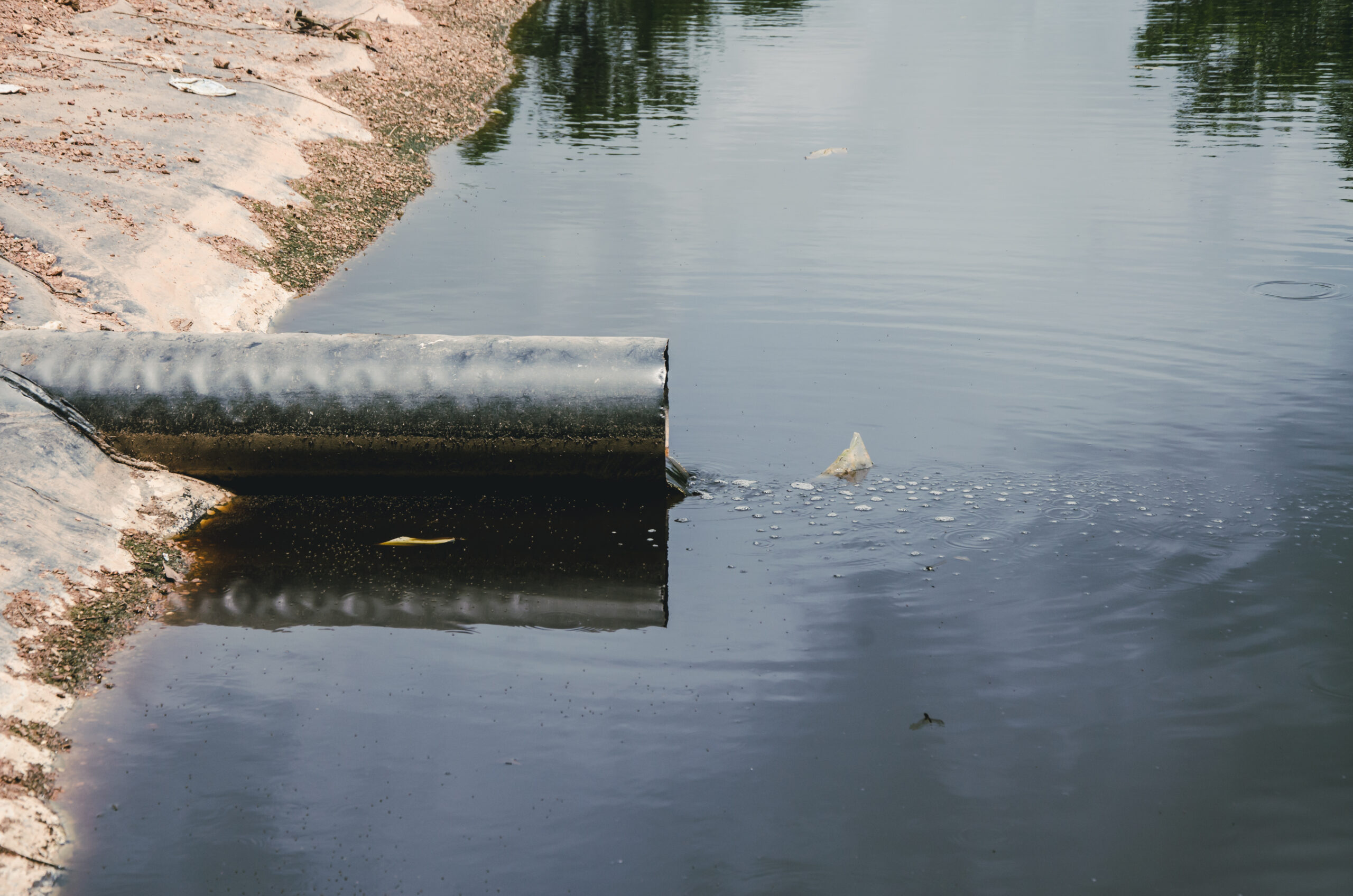 wastewater pipe landfill site thailand scaled